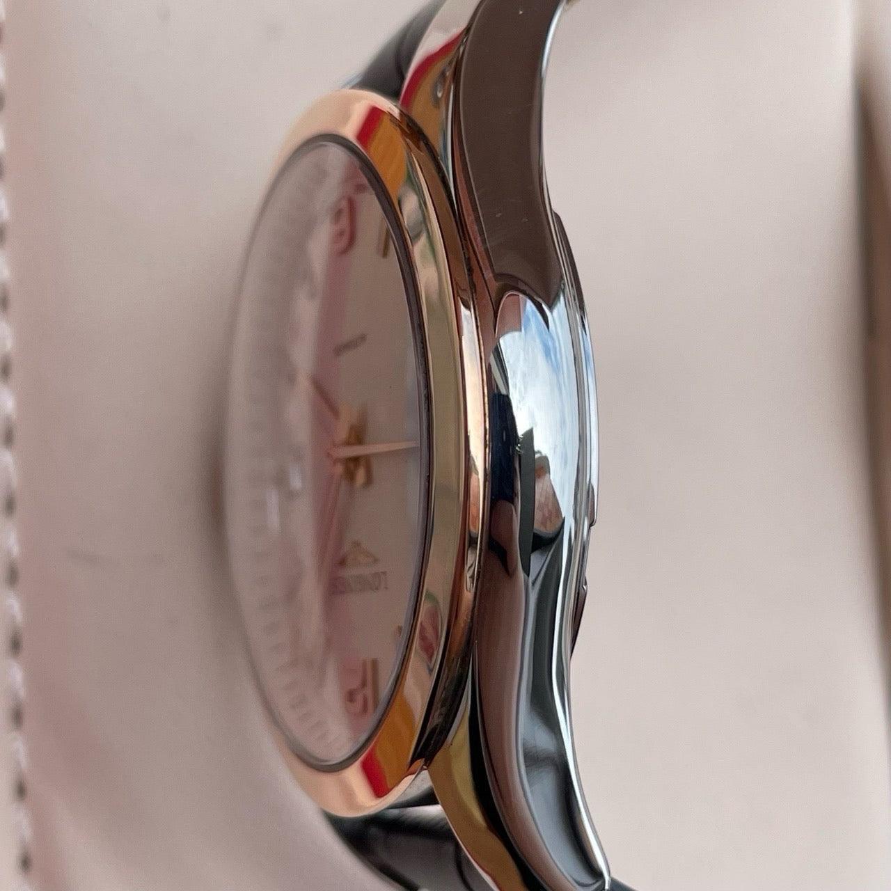 Longines Campanile Series Leather White Automatic (self-winding) watch 40.00 MM L2.785.5.76.5