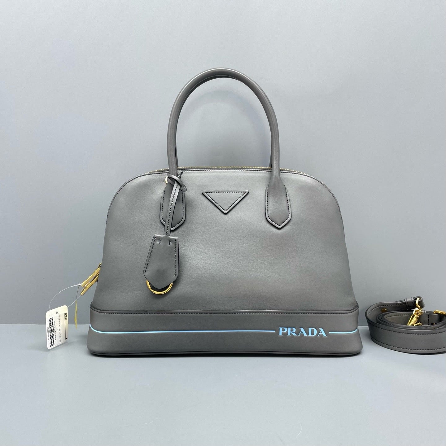 Prada Gray Shoulder Bag