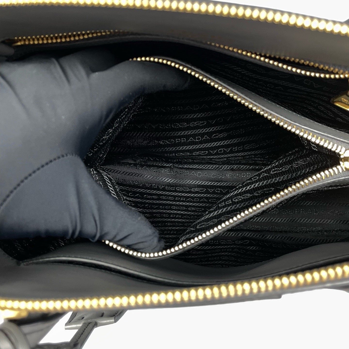 Prada Gray Shoulder Bag