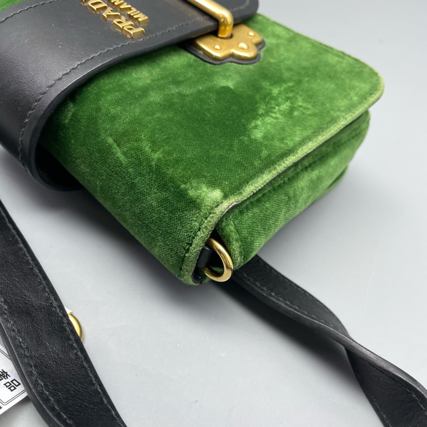 Prada Velvet Green Belt Bag & Fanny Pack