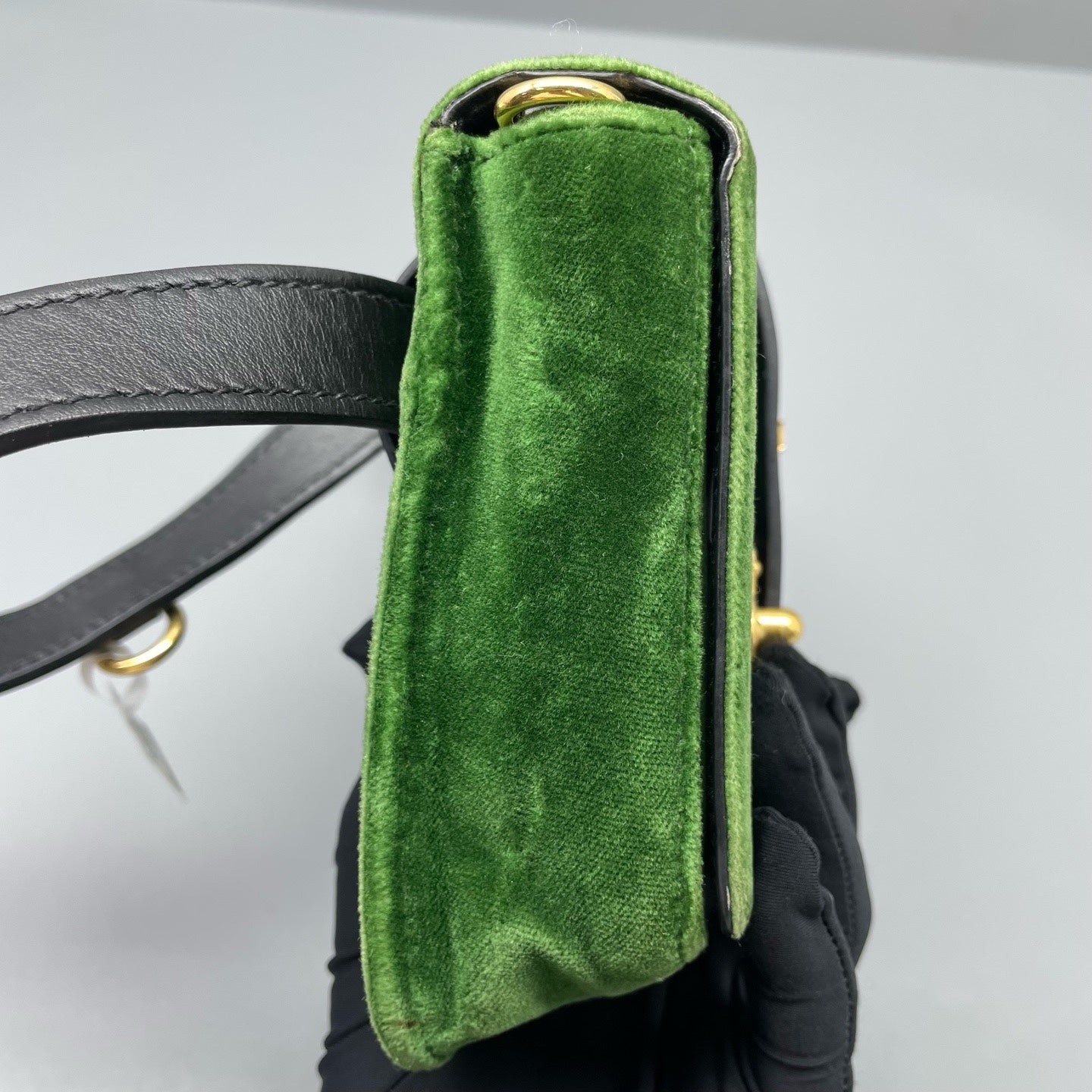 Prada Velvet Green Belt Bag & Fanny Pack