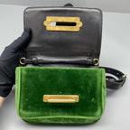 Prada Velvet Green Belt Bag & Fanny Pack