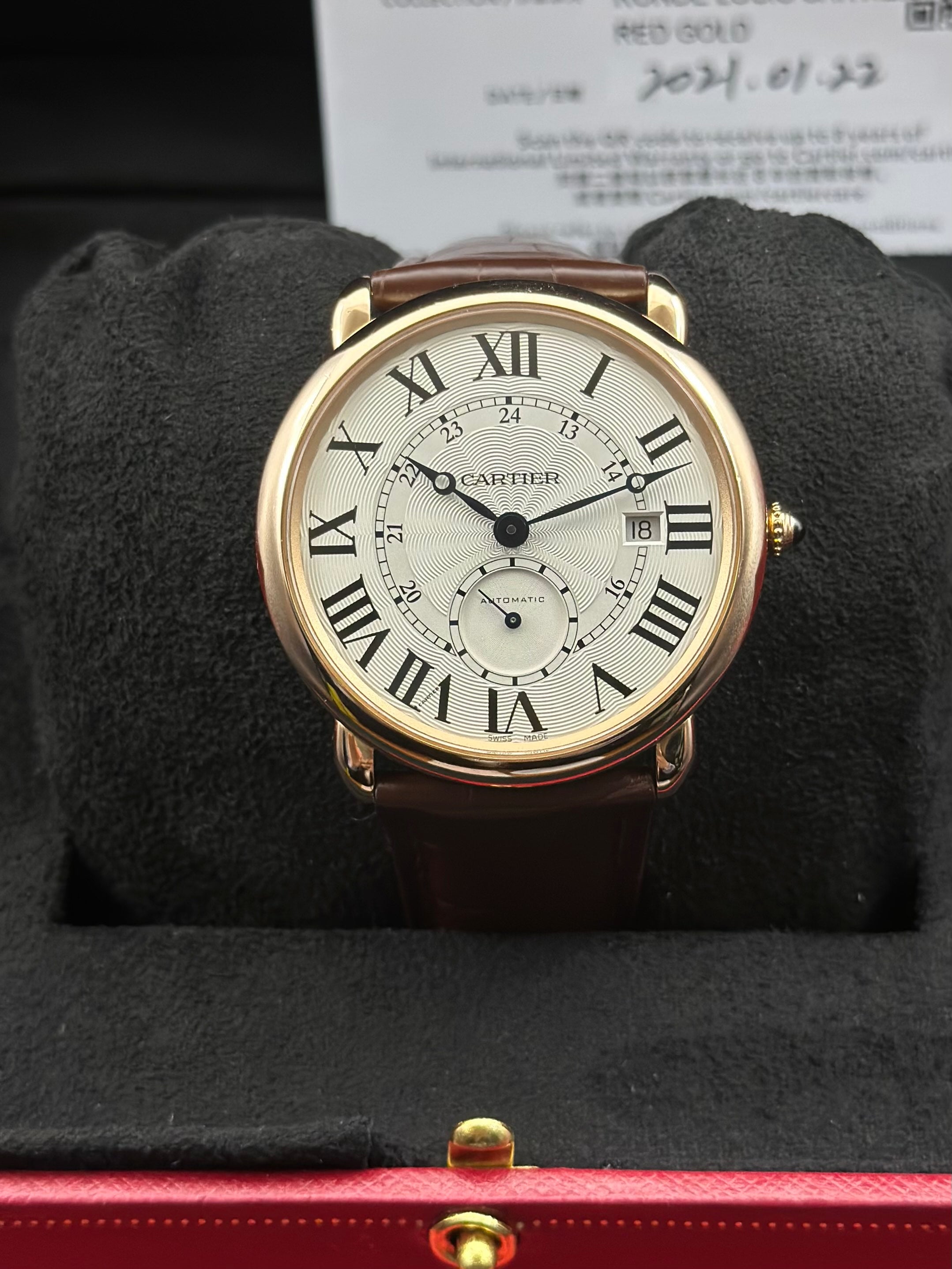 Cartier Rose gold Automatic (self-winding) watch