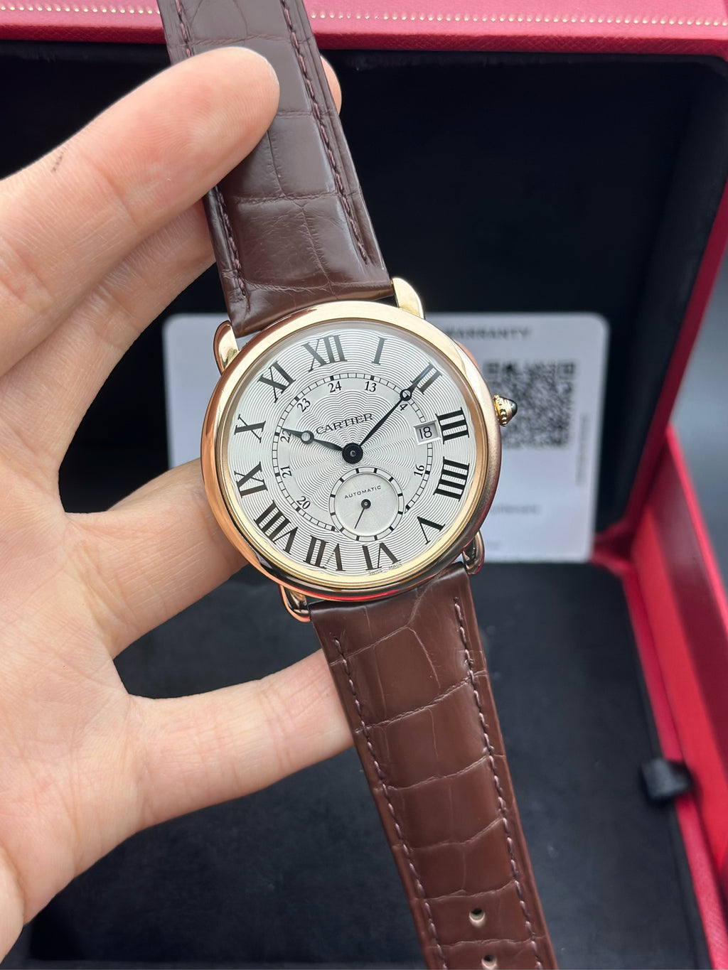Cartier Rose gold Automatic (self-winding) watch