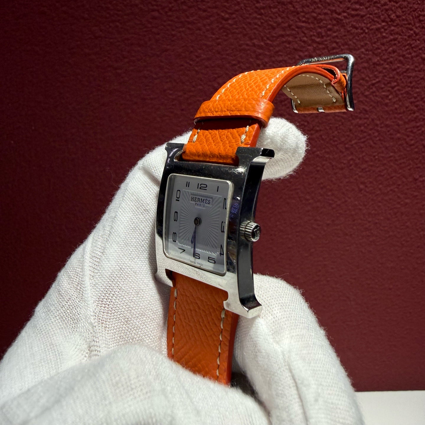 Hermes HEURE H Quartz watch 26 x 26 millimeters W036794WW00