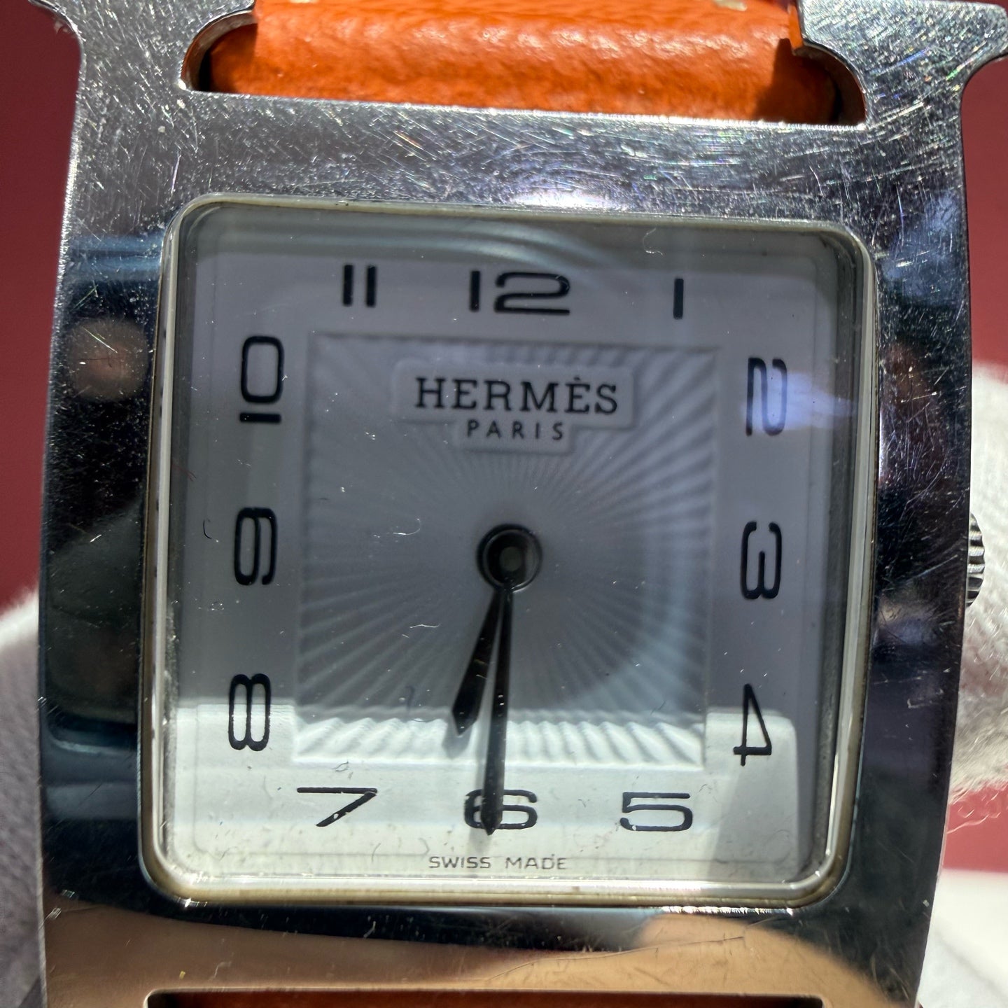 Hermes HEURE H Quartz watch 26 x 26 millimeters W036794WW00
