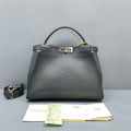 Fendi Gray Satchel