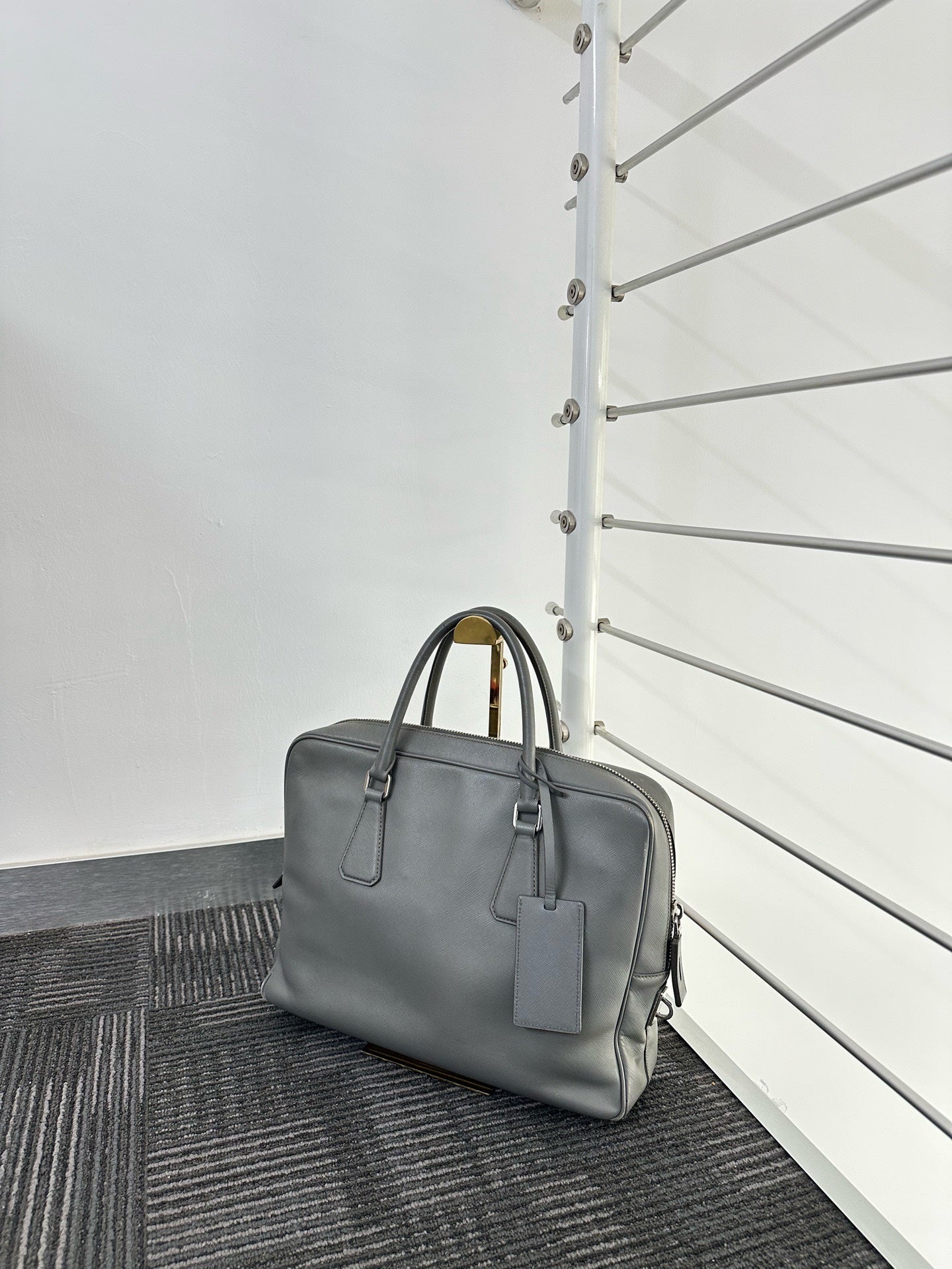 Prada Gray Satchel