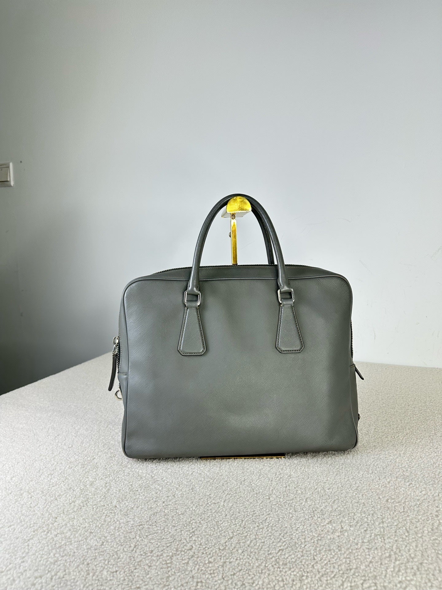 Prada Gray Satchel