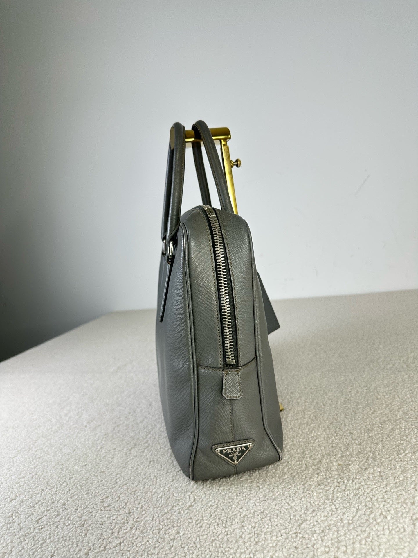 Prada Gray Satchel