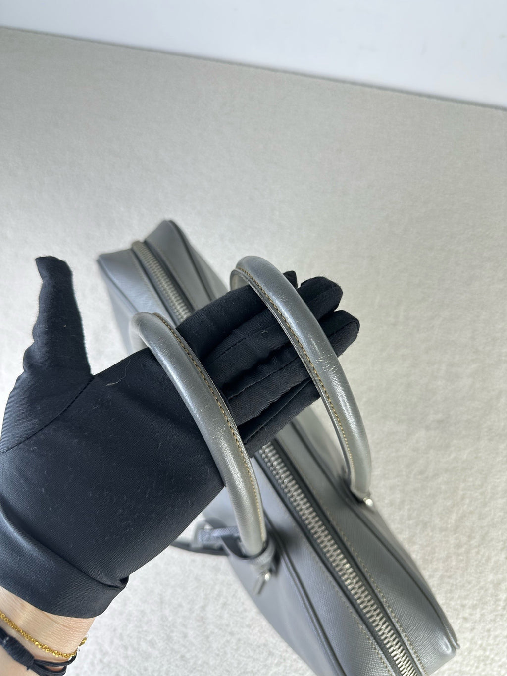 Prada Gray Satchel