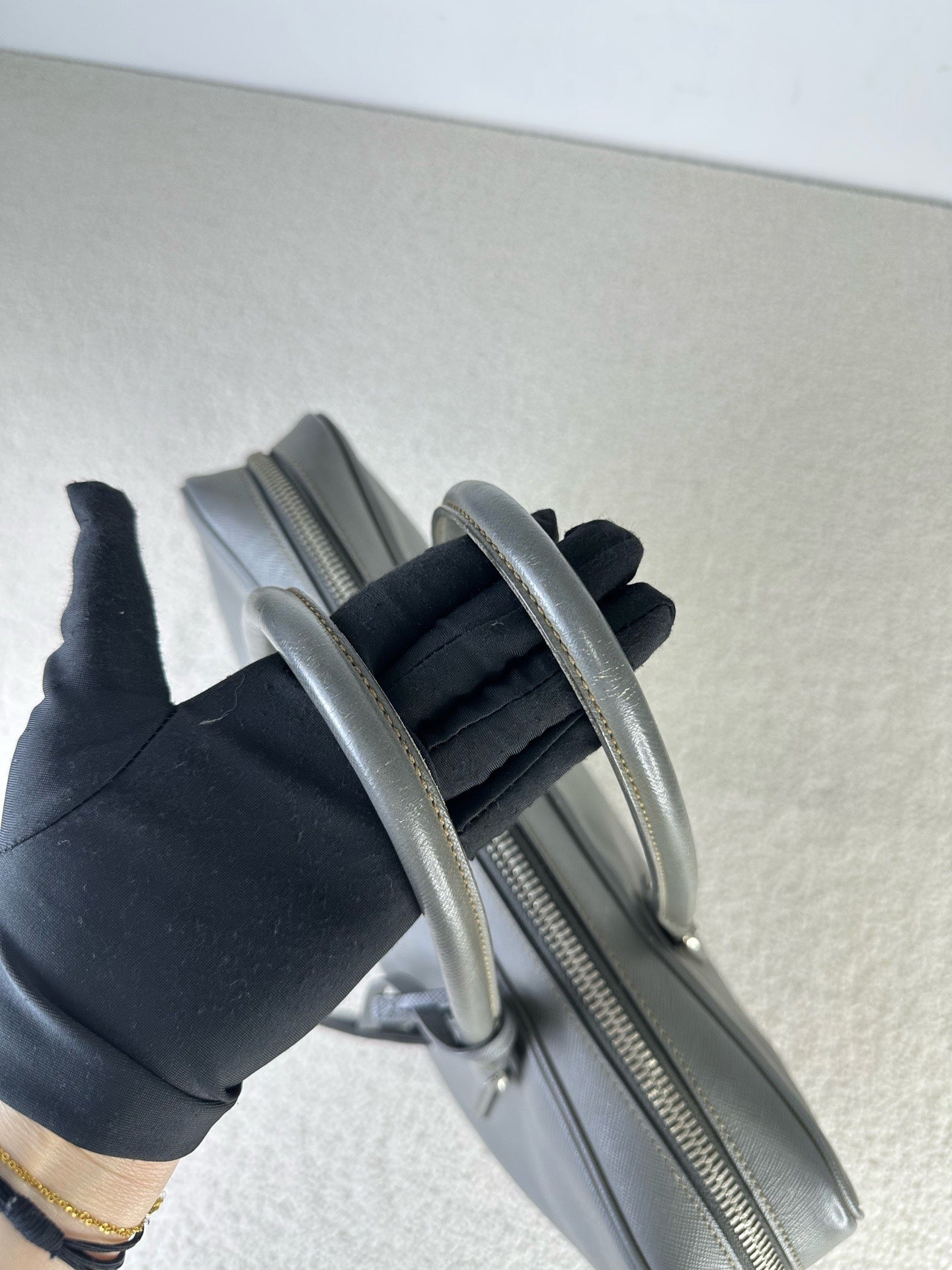Prada Gray Satchel