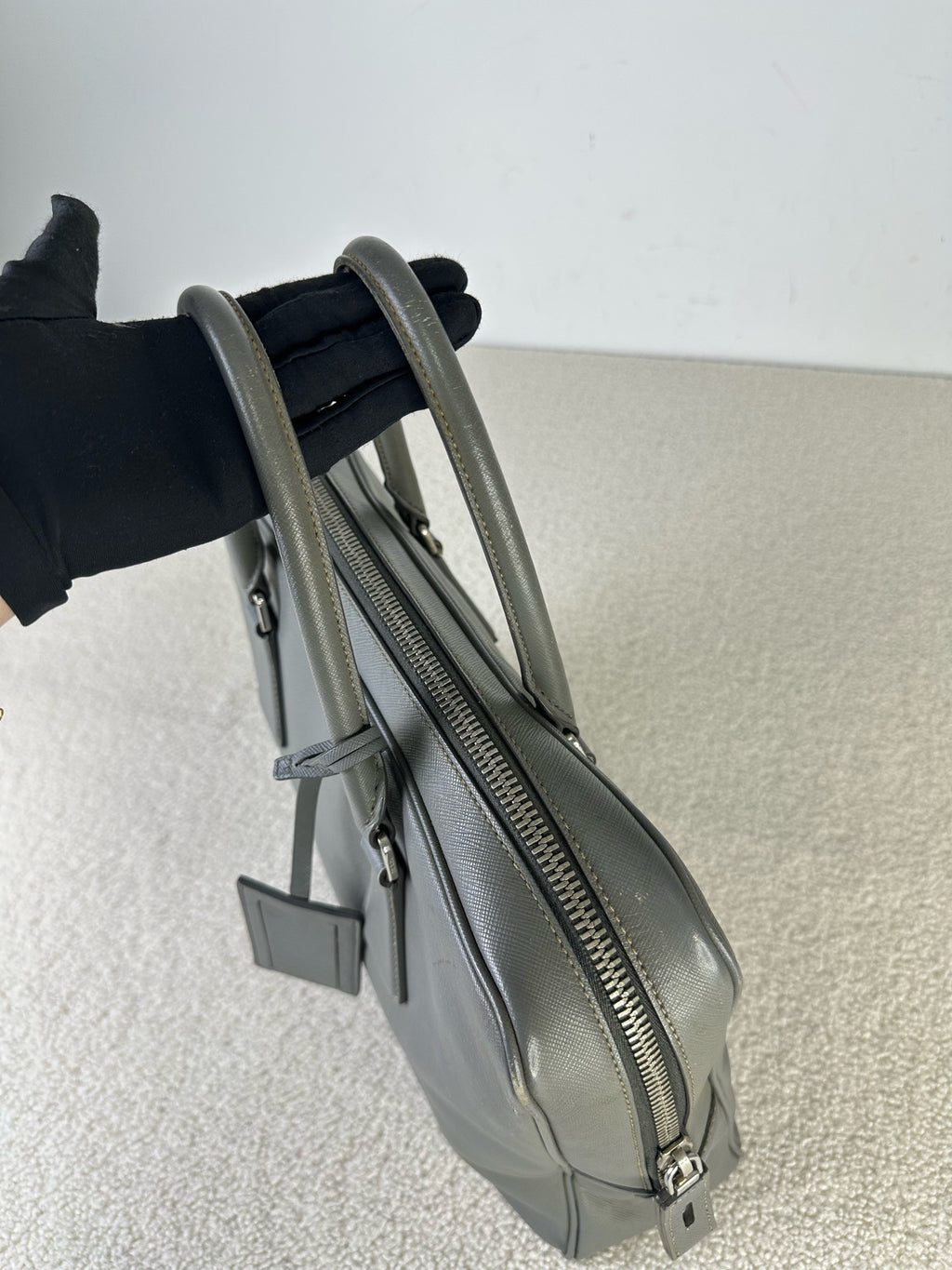Prada Gray Satchel