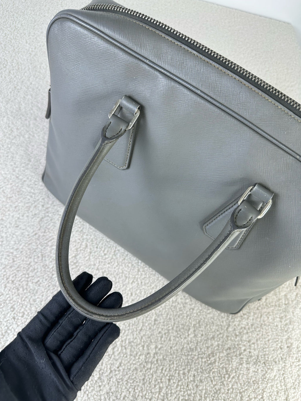 Prada Gray Satchel