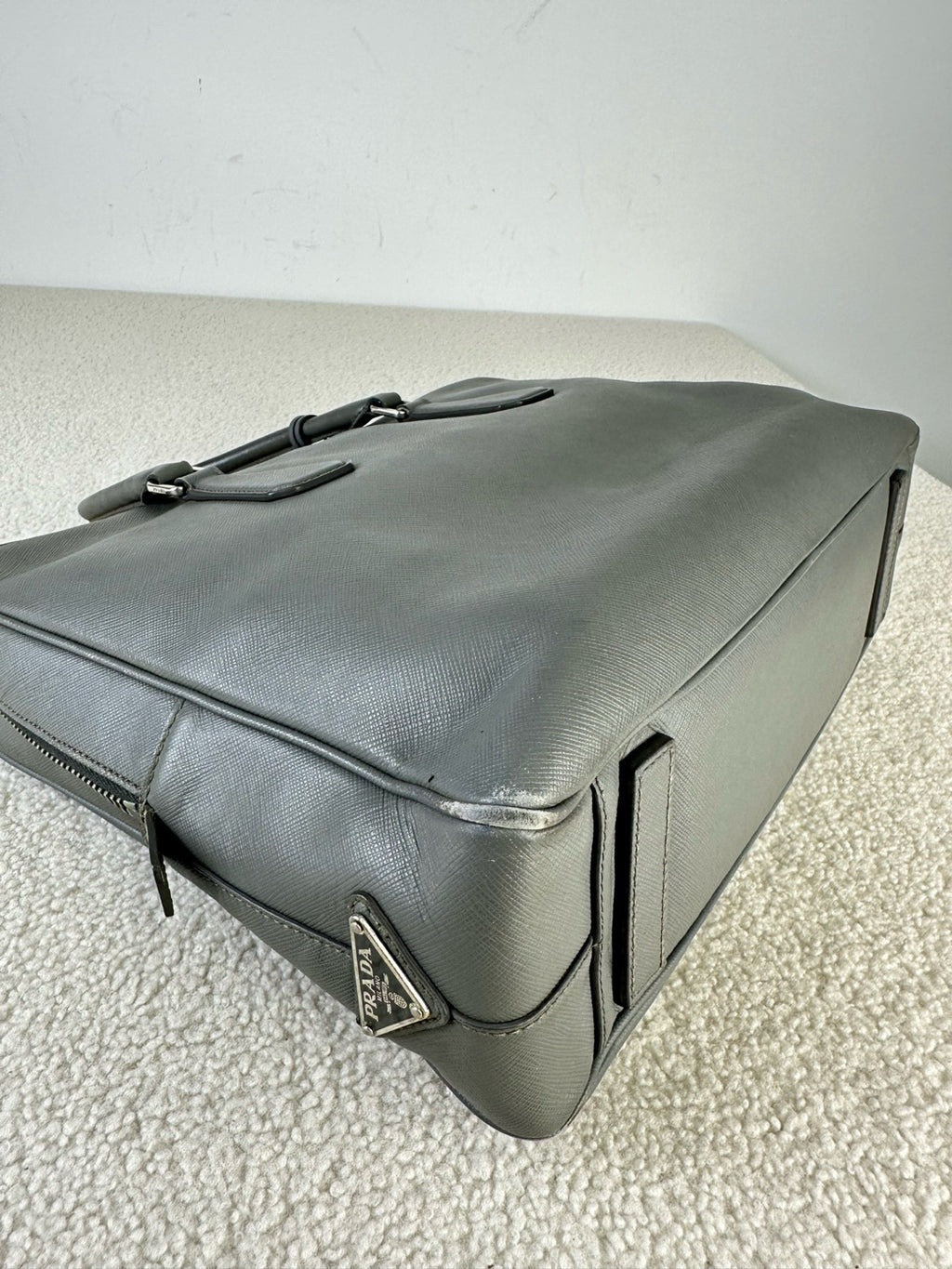 Prada Gray Satchel