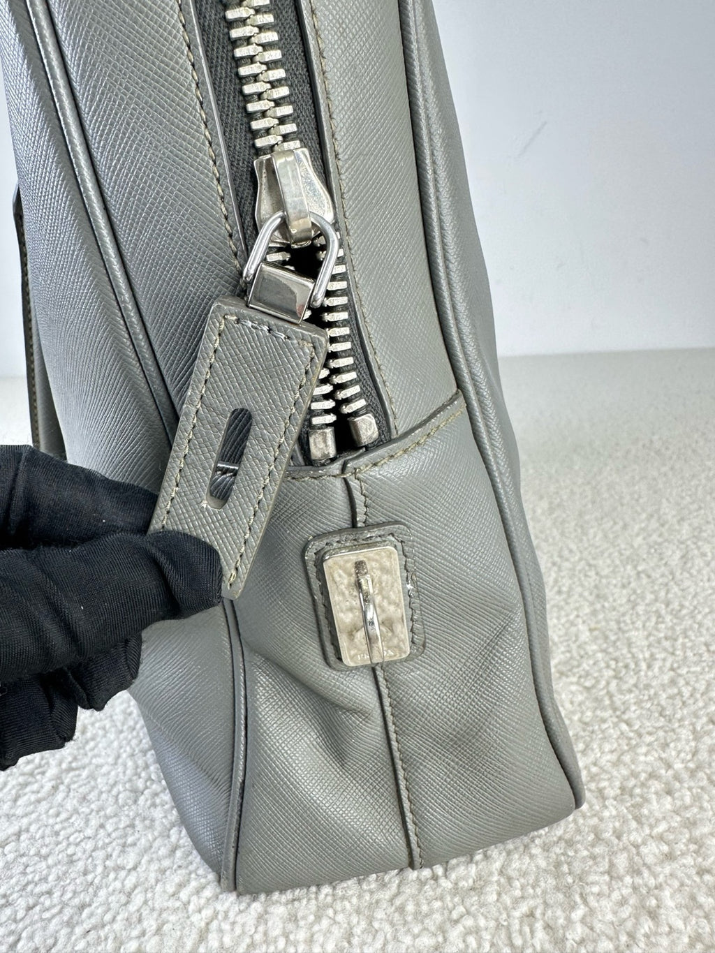 Prada Gray Satchel