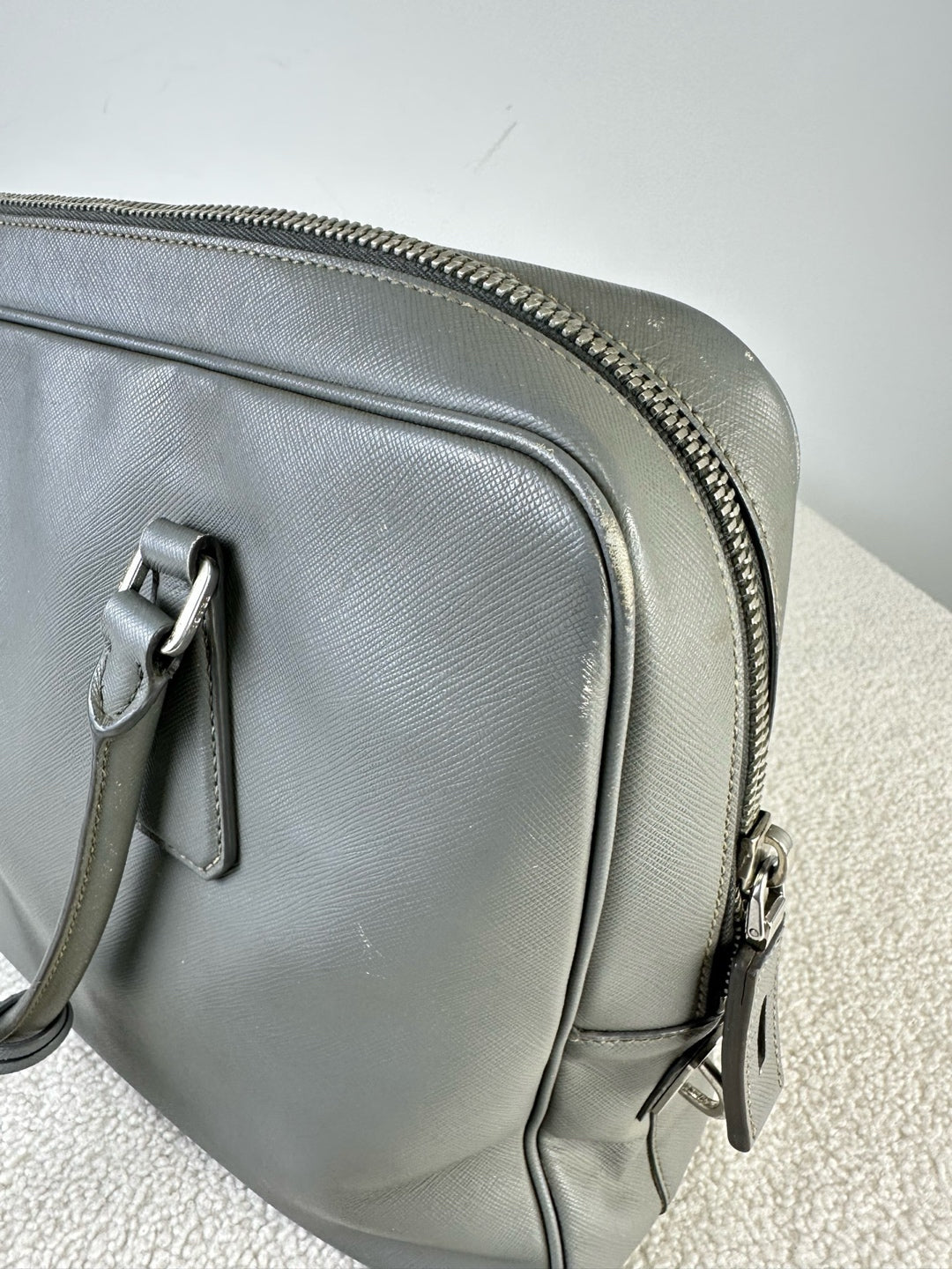 Prada Gray Satchel
