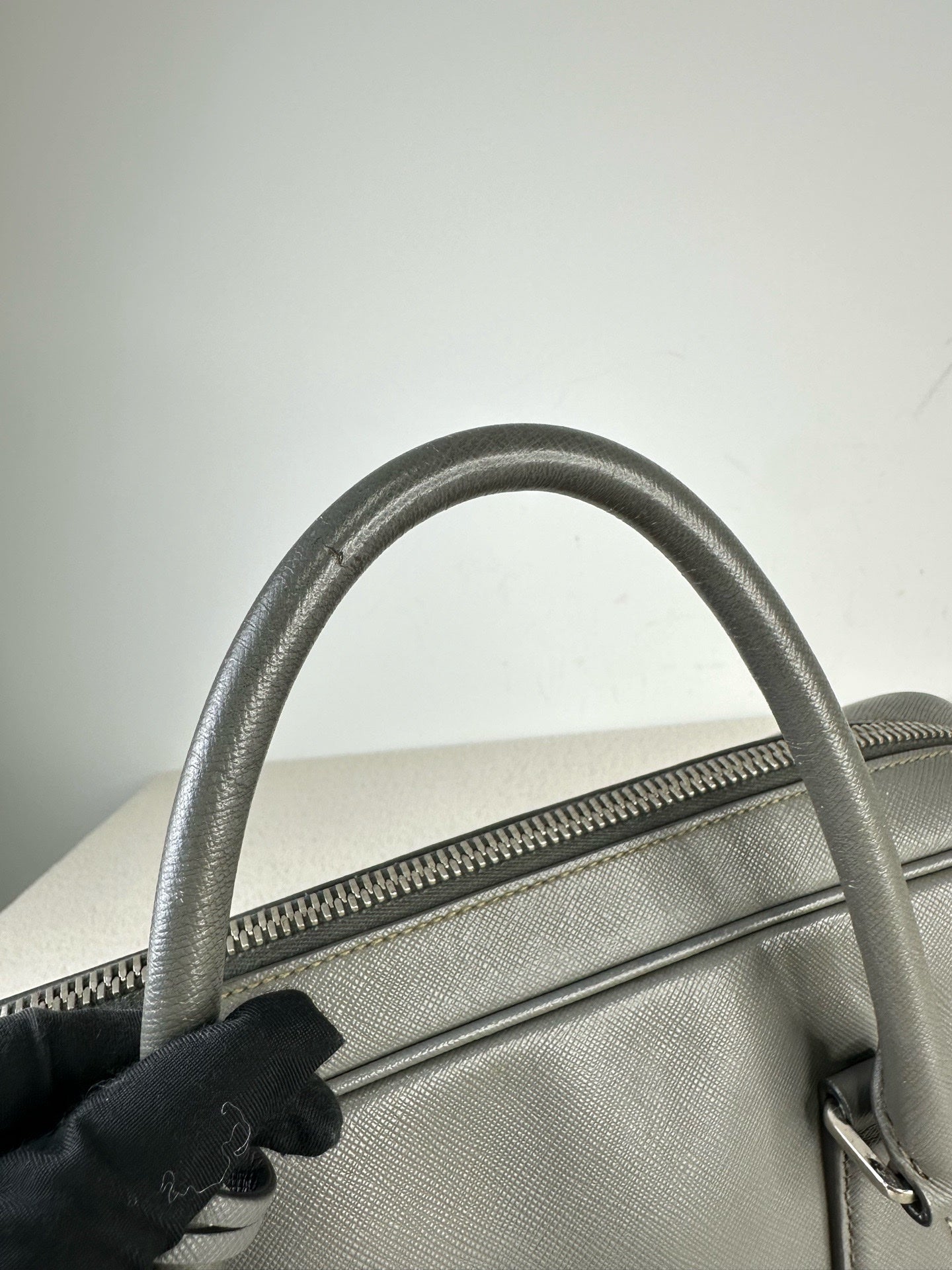 Prada Gray Satchel