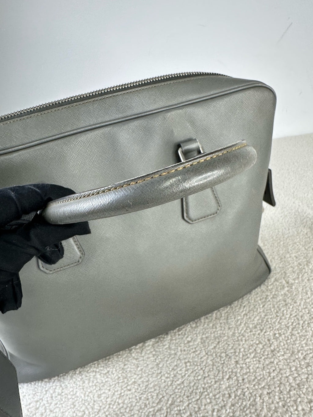 Prada Gray Satchel
