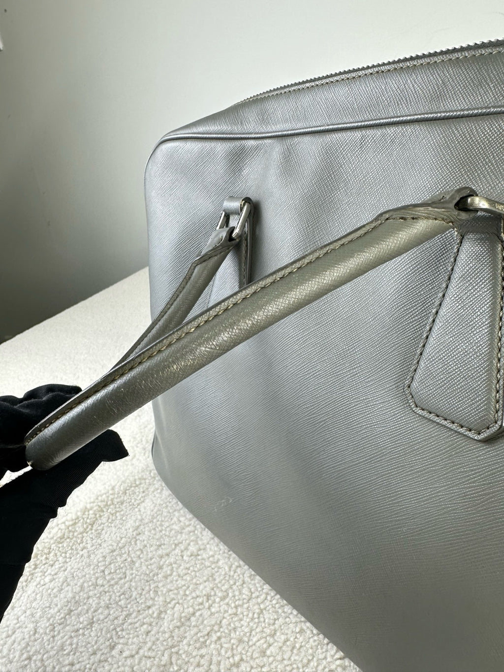 Prada Gray Satchel