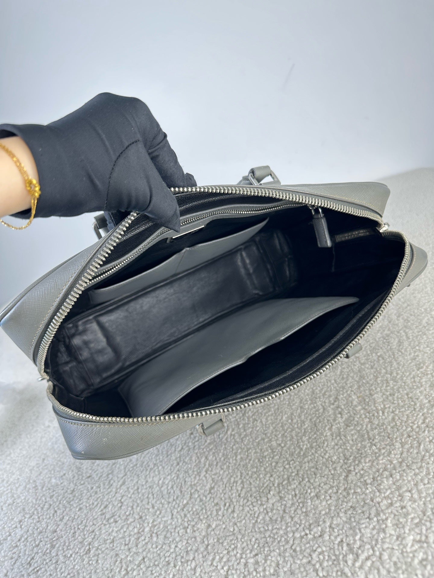 Prada Gray Satchel