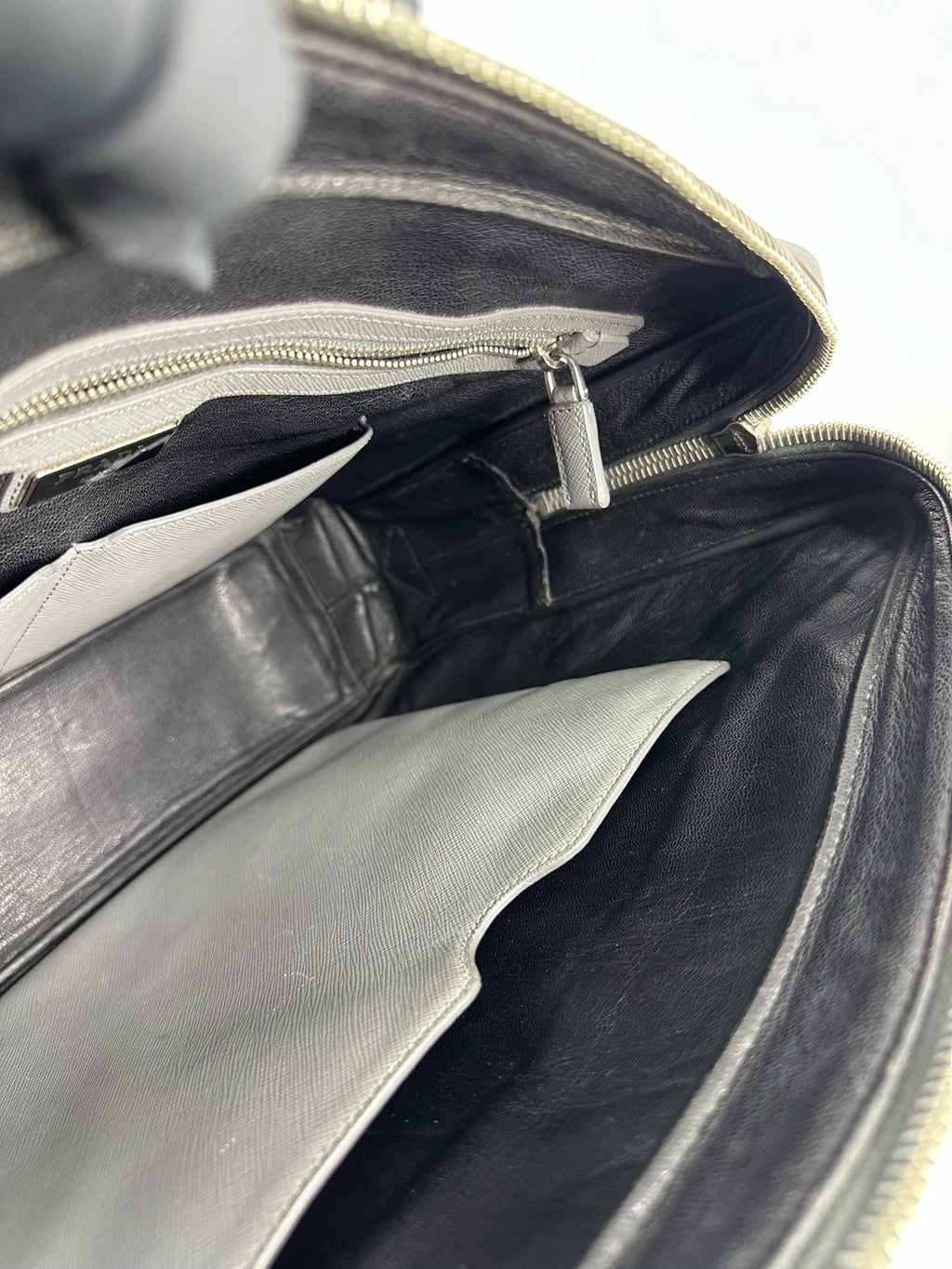 Prada Gray Satchel