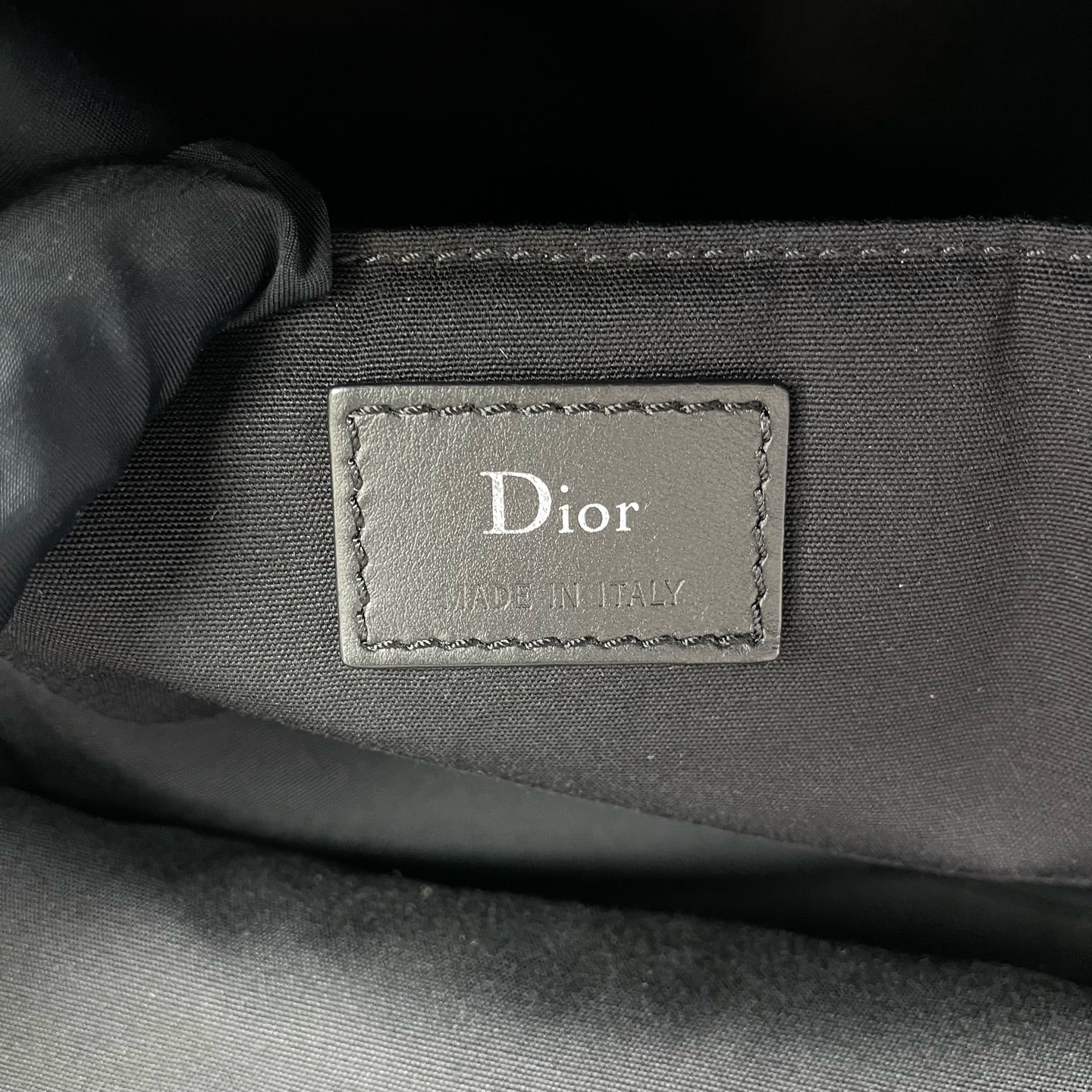 Dior Canvas Black Backpack