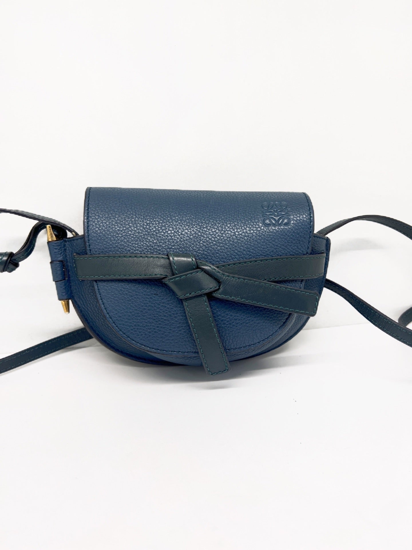 Loewe Navy Saddle Bag