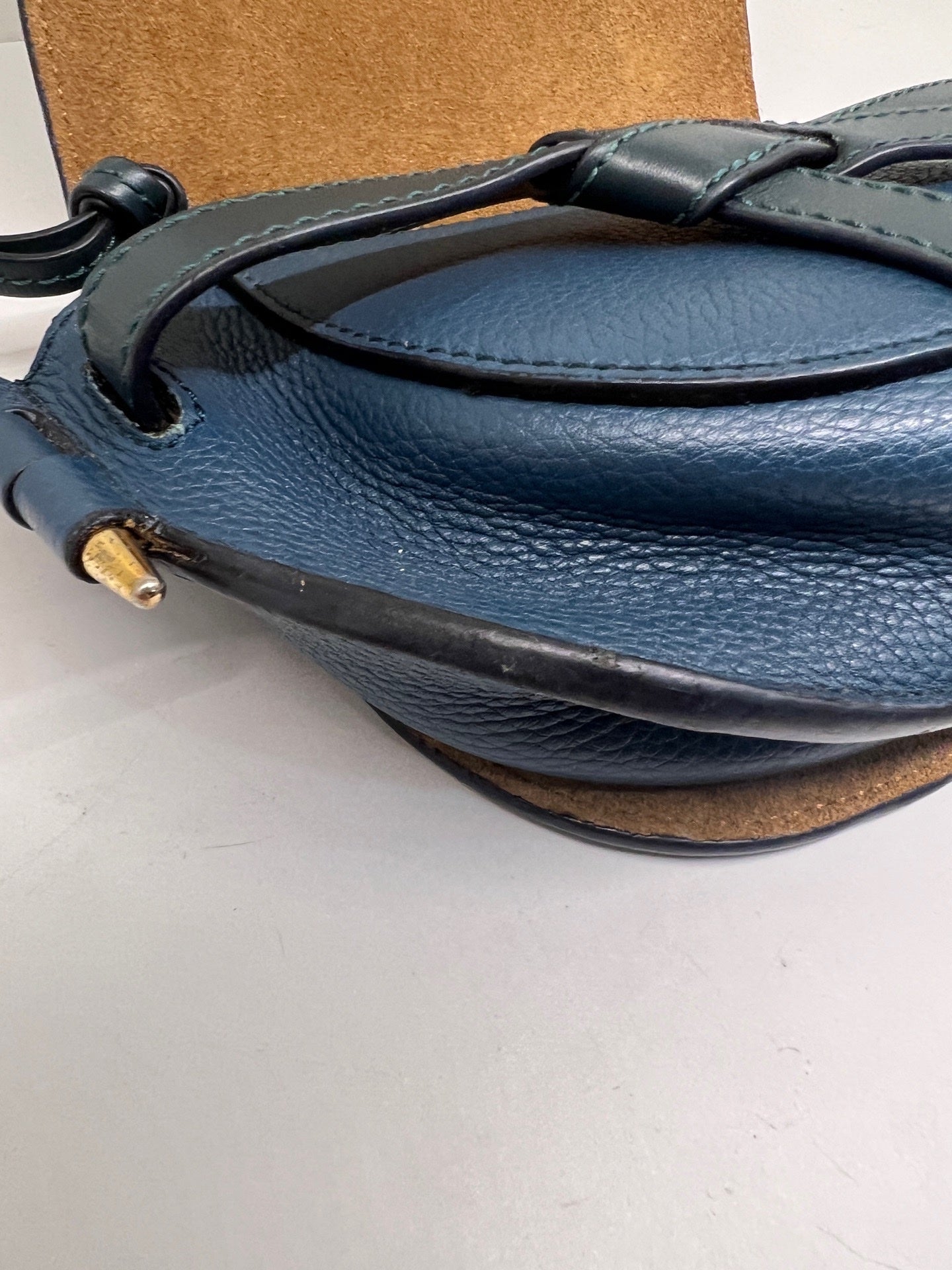 Loewe Navy Saddle Bag