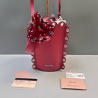 Miu Miu Red Bucket & Drawstring Bag