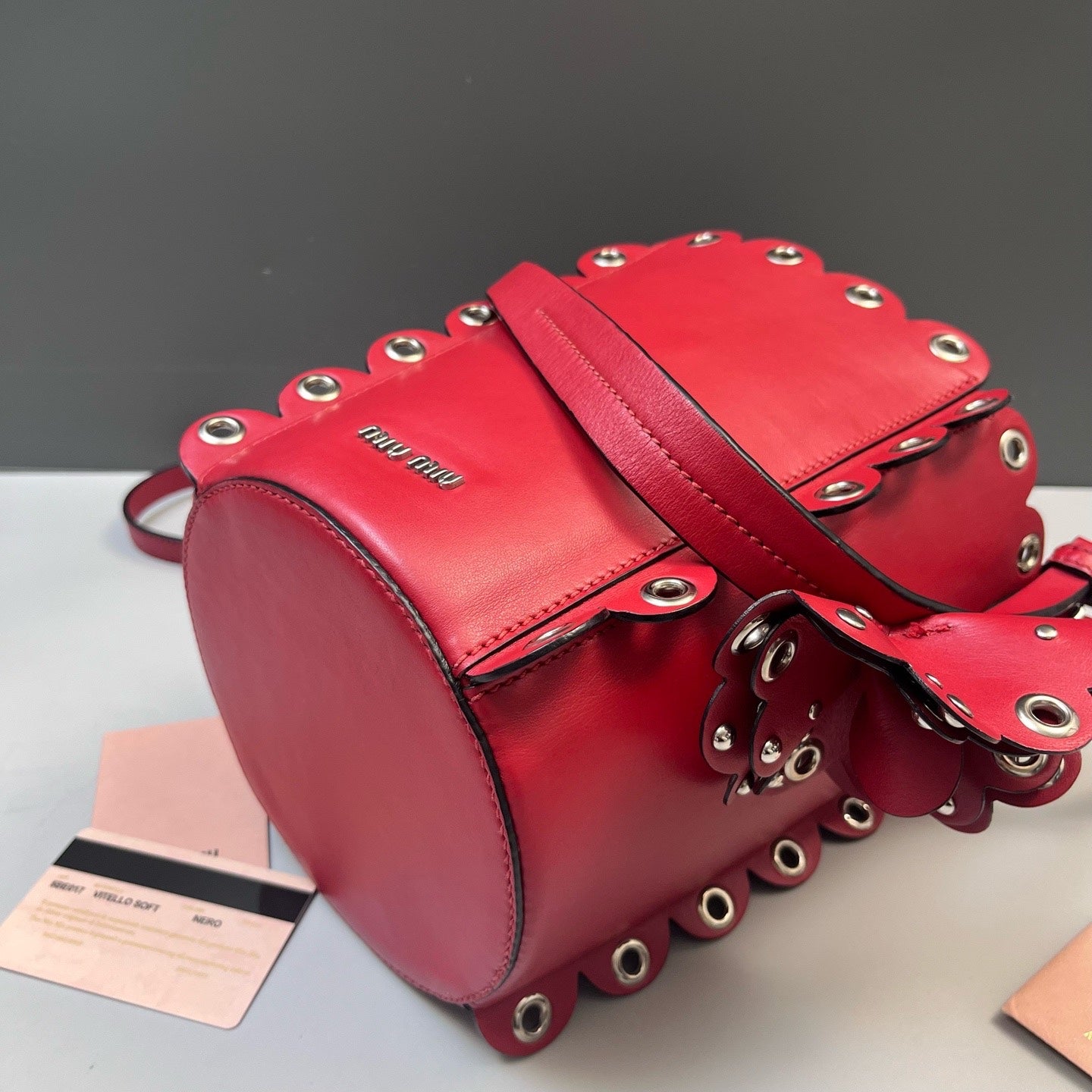 Miu Miu Red Bucket & Drawstring Bag