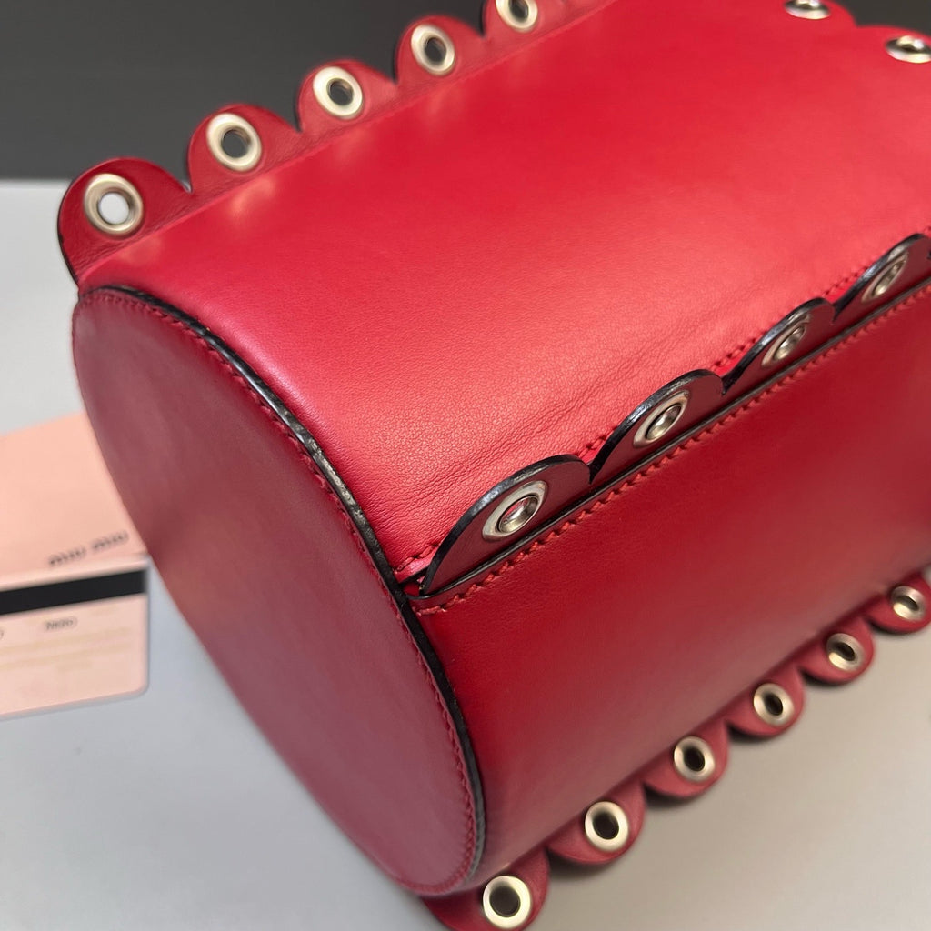 Miu Miu Red Bucket & Drawstring Bag