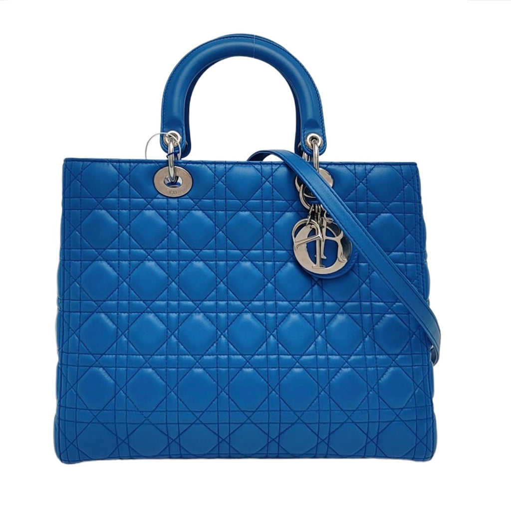 Dior Lady Dior Blue Shoulder Bag