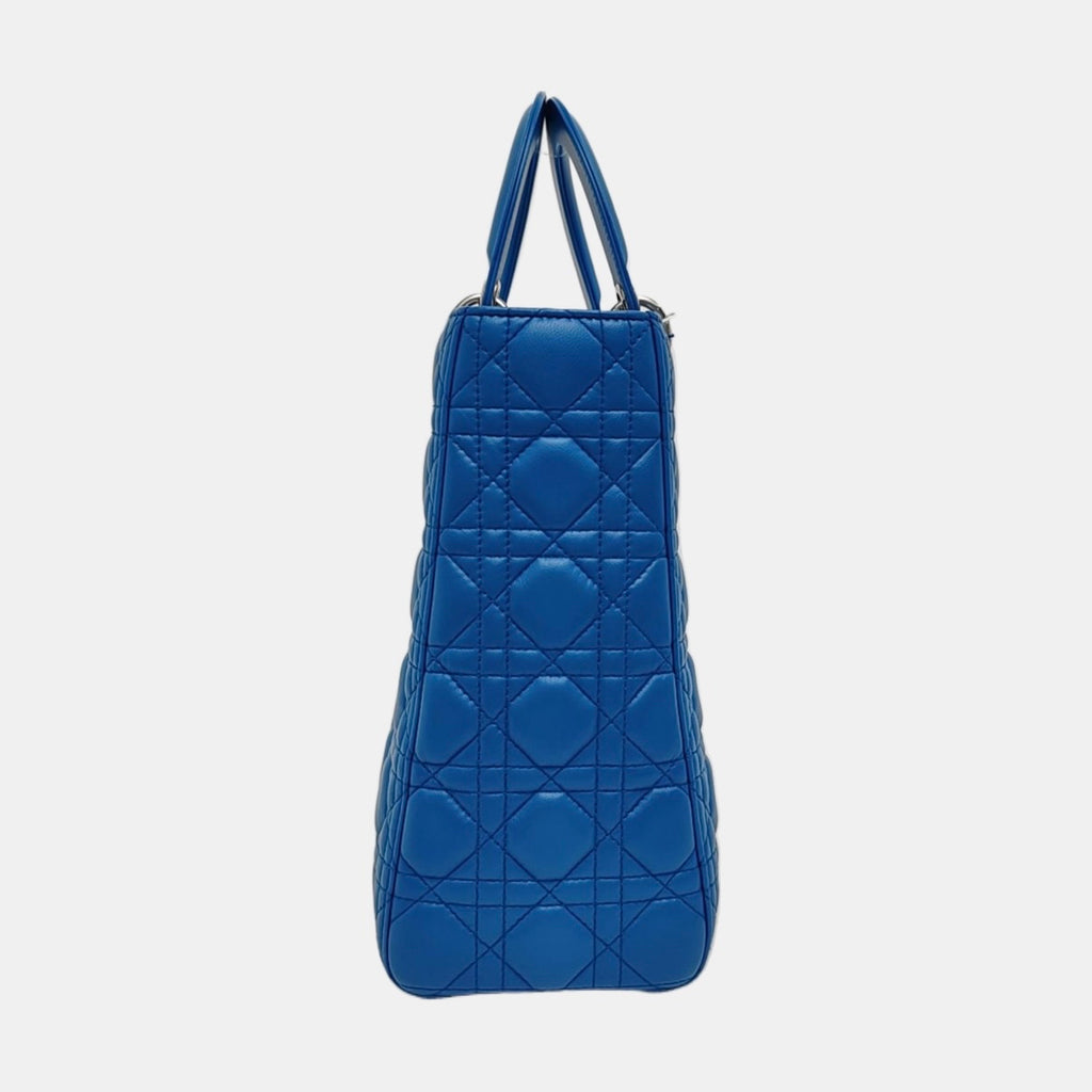 Dior Lady Dior Blue Shoulder Bag