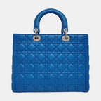 Dior Lady Dior Blue Shoulder Bag