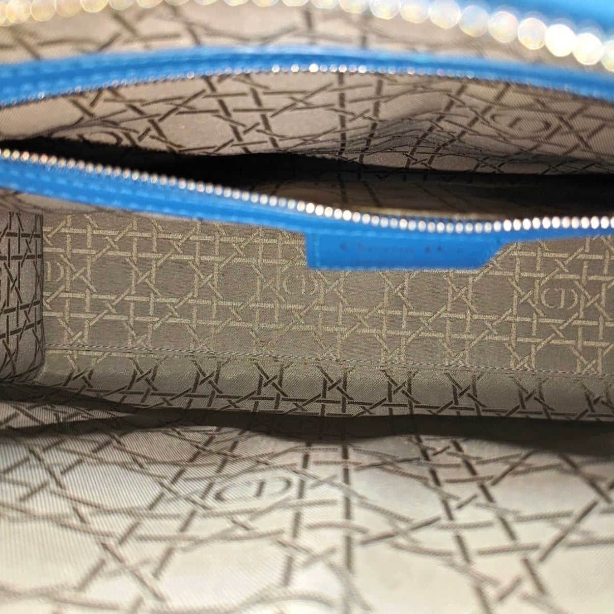 Dior Lady Dior Blue Shoulder Bag