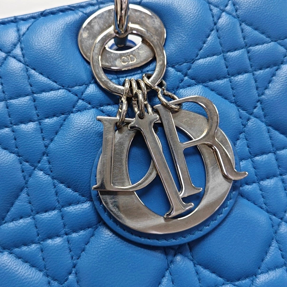 Dior Lady Dior Blue Shoulder Bag