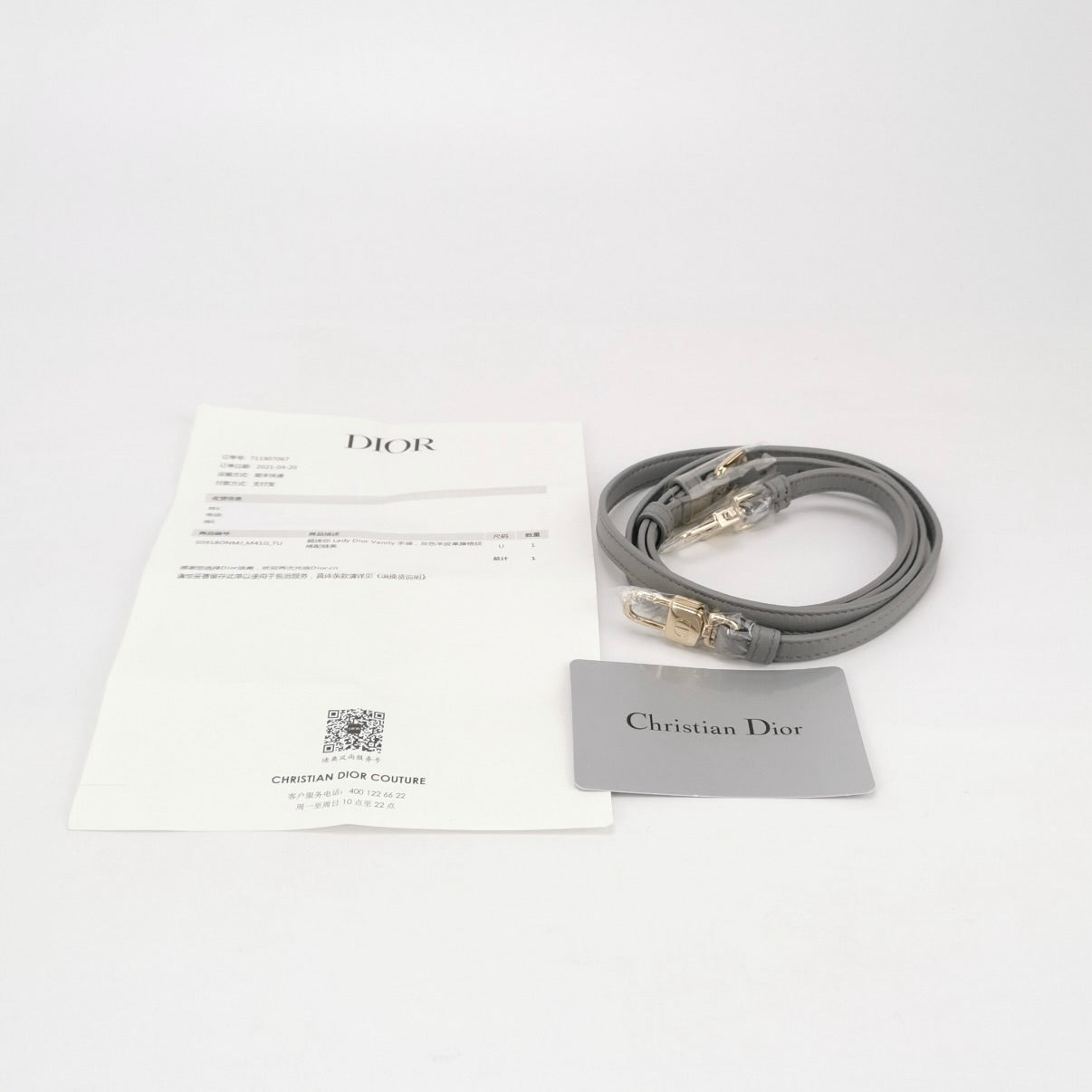 Dior Lady Dior Gray Satchel