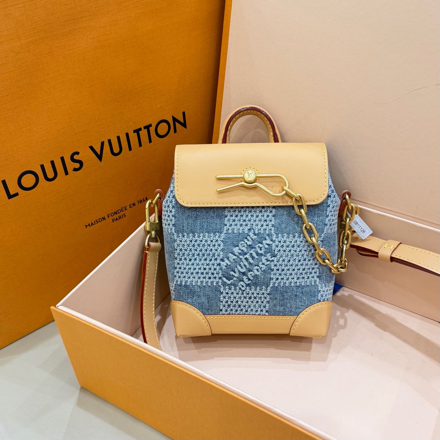 Louis Vuitton NANO STEAMER Handbag Crossbody 15x18x7 N40751
