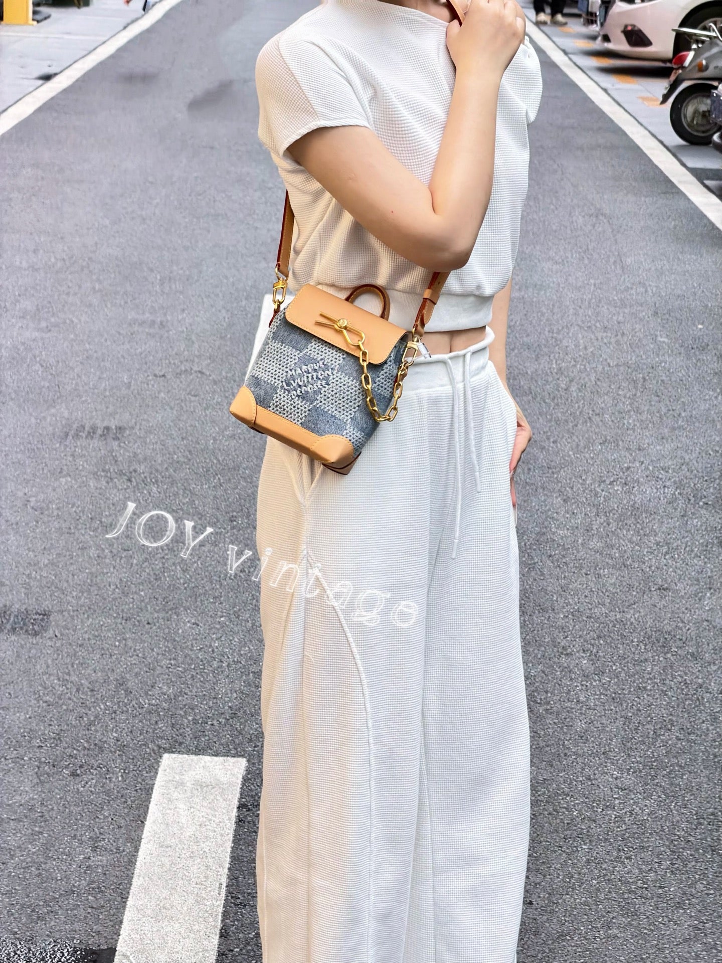 Louis Vuitton NANO STEAMER Handbag Crossbody 15x18x7 N40751