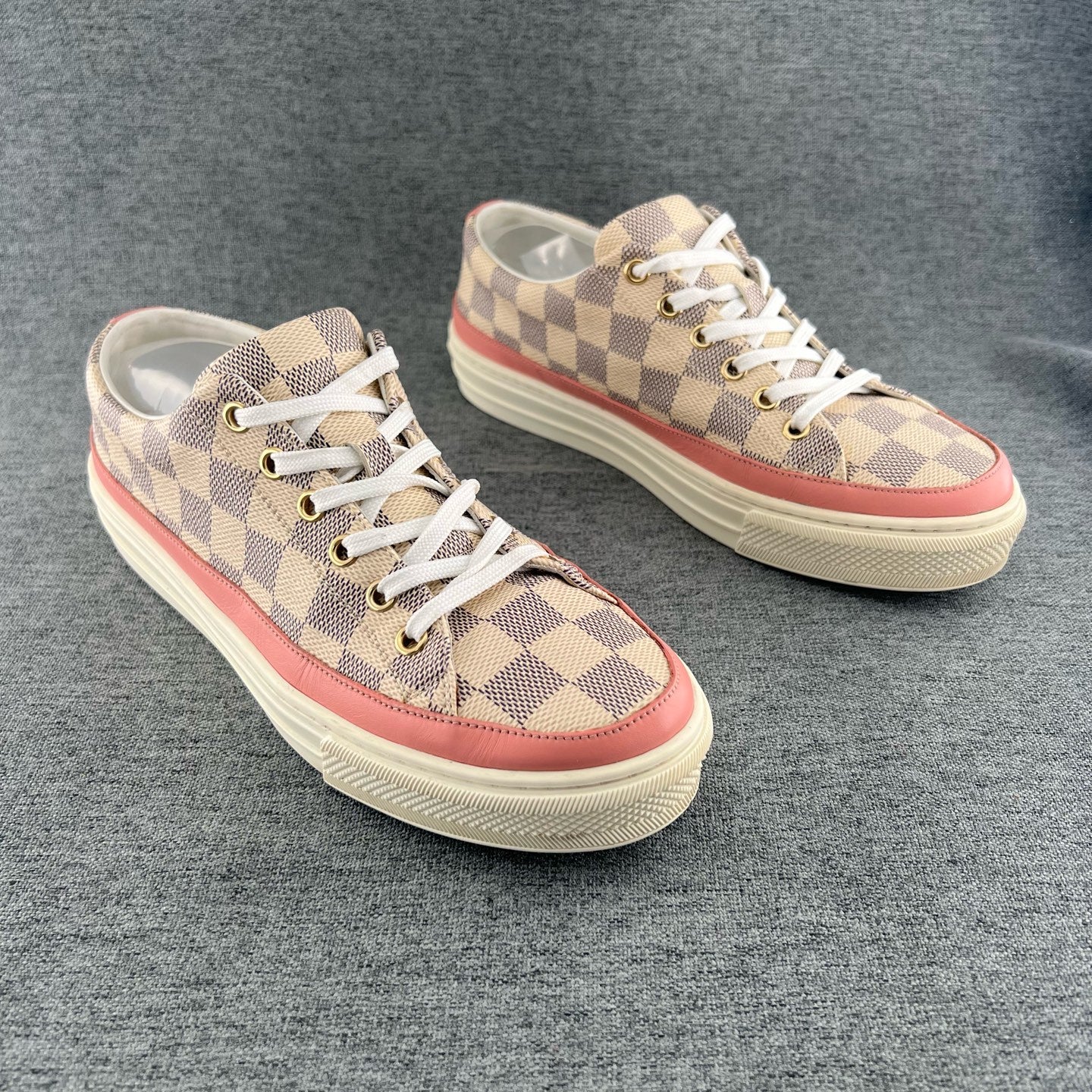 Louis Vuitton Pink Skate shoes