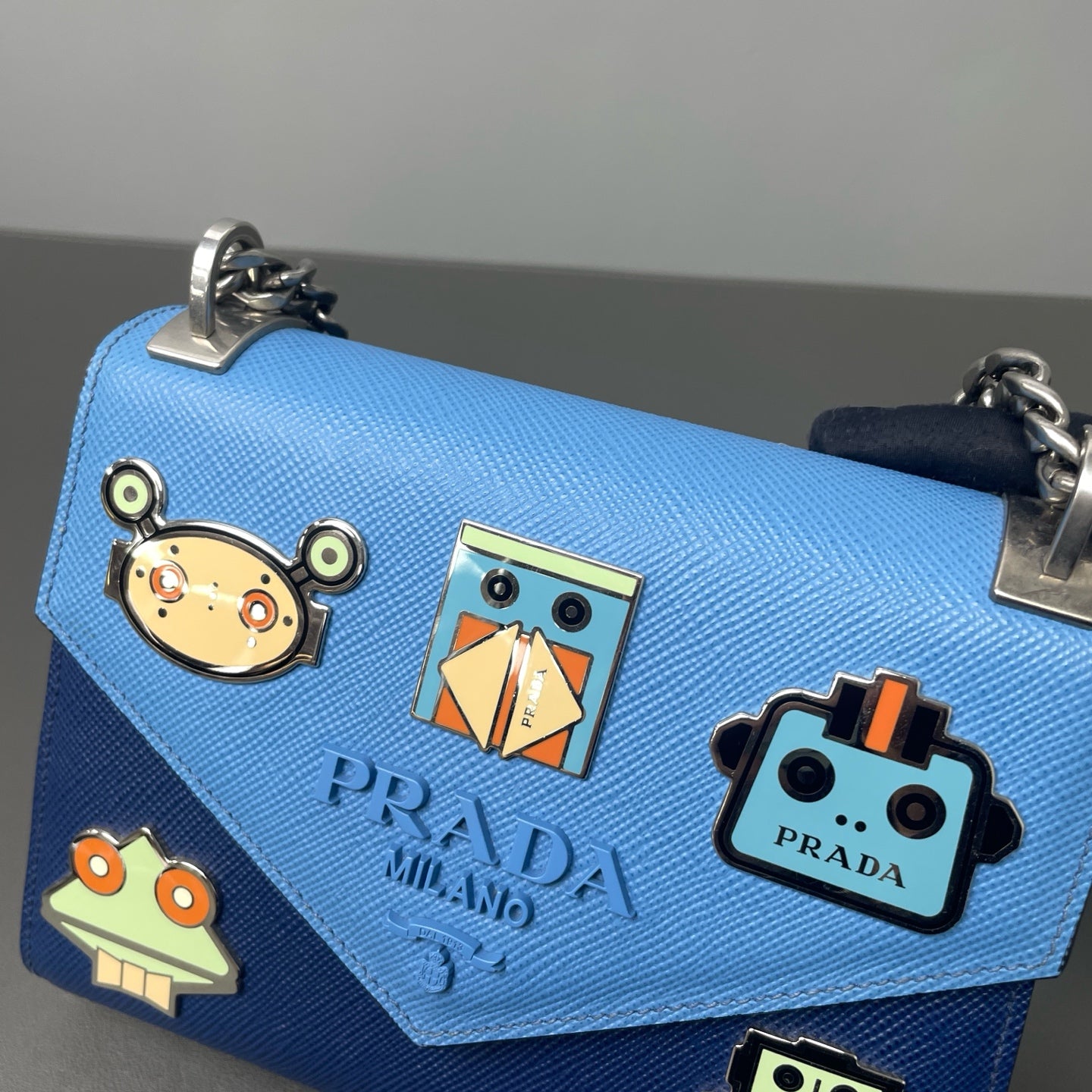 Prada Blue Shoulder Bag