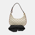 Celine AVA logo-print handbag Canvas Beige Satchel