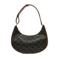 Celine AVA logo-print handbag Canvas Brown Satchel