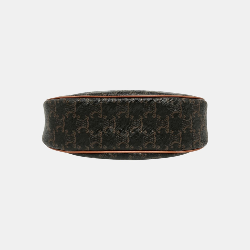 Celine AVA logo-print handbag Canvas Brown Satchel
