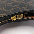 Celine AVA logo-print handbag Canvas Brown Satchel
