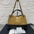 Chanel Alcantara Brown Crossbody