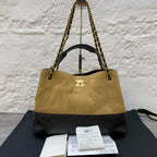Chanel Alcantara Brown Crossbody