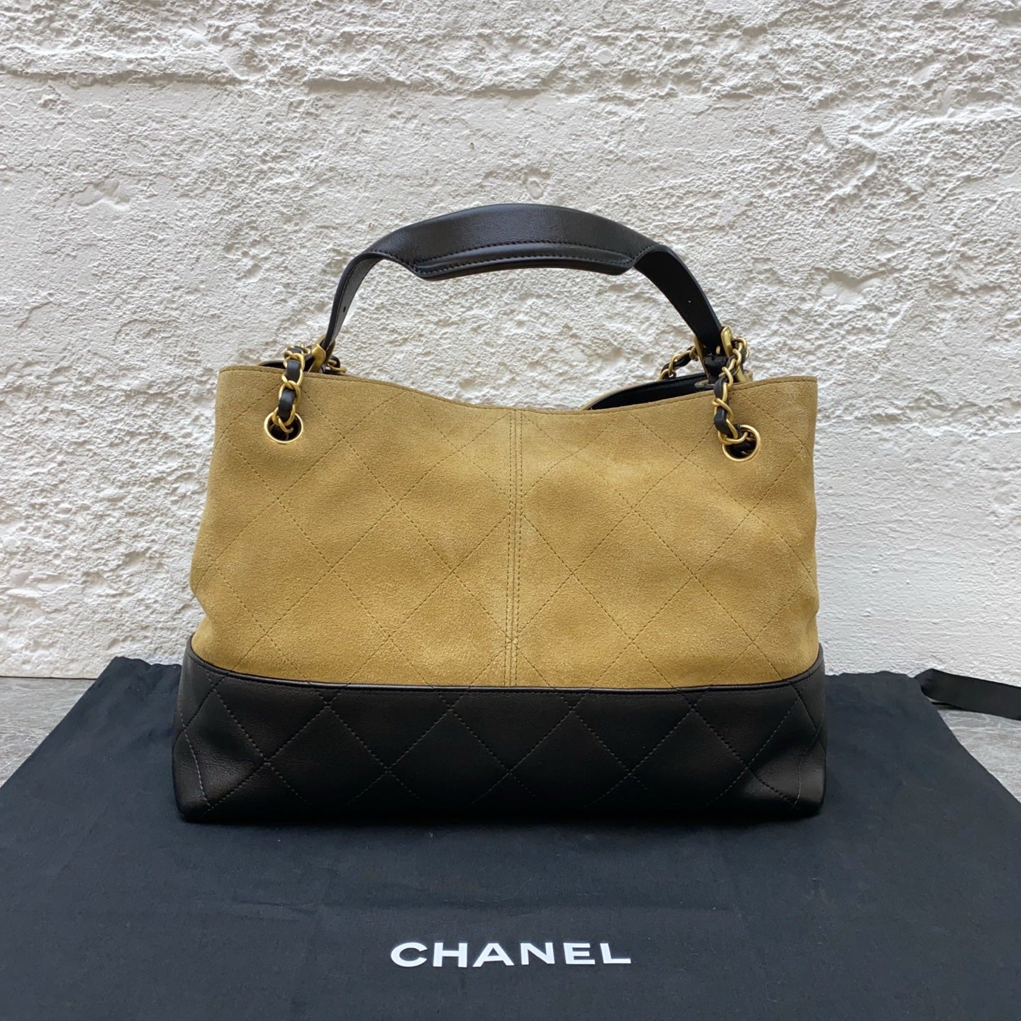 Chanel Alcantara Brown Crossbody