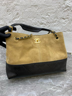 Chanel Alcantara Brown Crossbody
